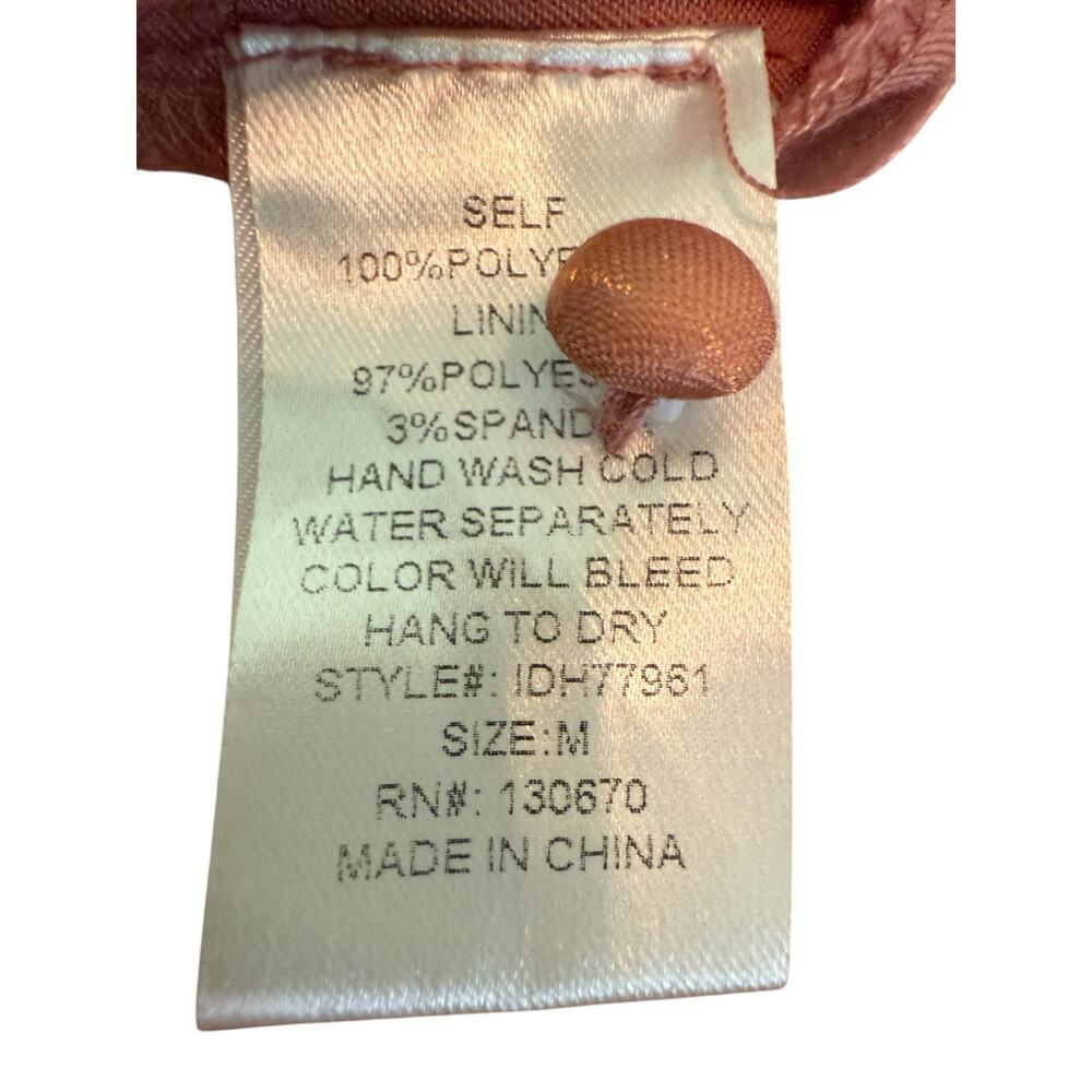 NWOT INA (i:na) Dark Peach Long Dress in Shiny Material Midi   M​ - Picture 11 of 12